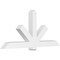 Ekena Millwork Kennewick Architectural Grade PVC Gable Bracket, 84"W x 38 1/2"H x 6"D x 6"F, 11/12 Pitch GBP084X39X0606KEN00 - alternate 1
